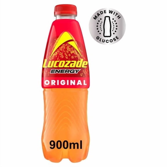 Lucozade Energy Drink Original 900ml, British Import (Pack of 2)