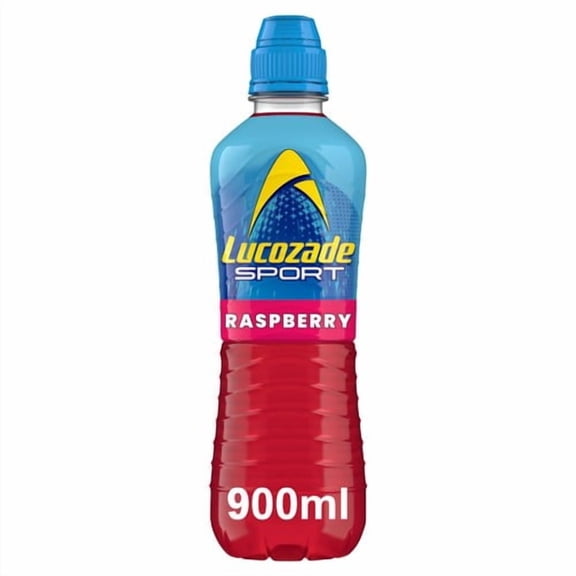 Lucozade Sport Drink Raspberry 900ml, British Import (Pack of 2)