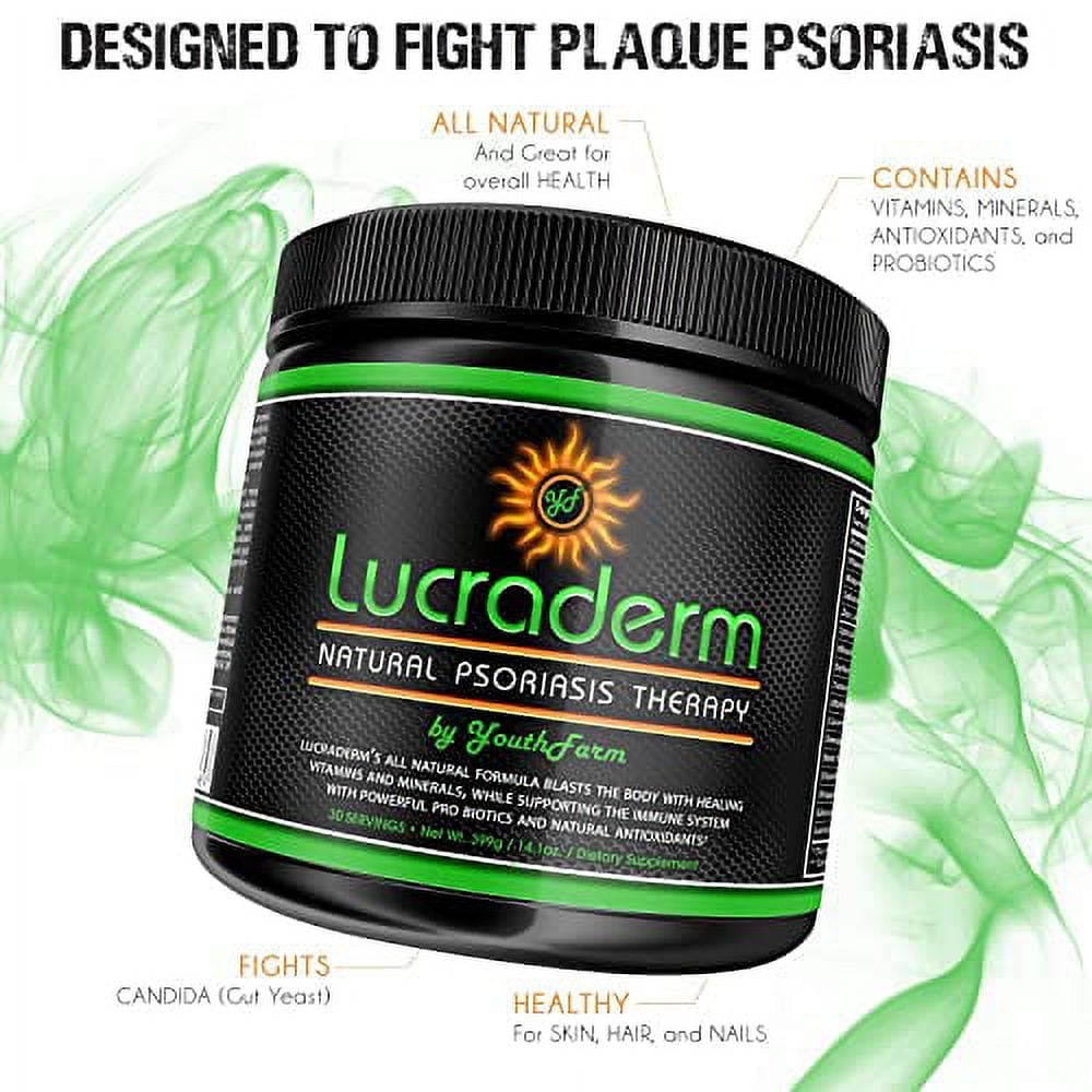 LucradermAll Natural Oral Plaque Psoriasis Treatment for Men and Women