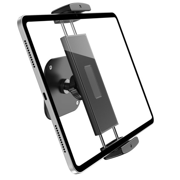 Lucrave Tablet Wall Mount Aluminum iPad Holder, 360° Rotation Adjustable Stand for Tablets and Phones