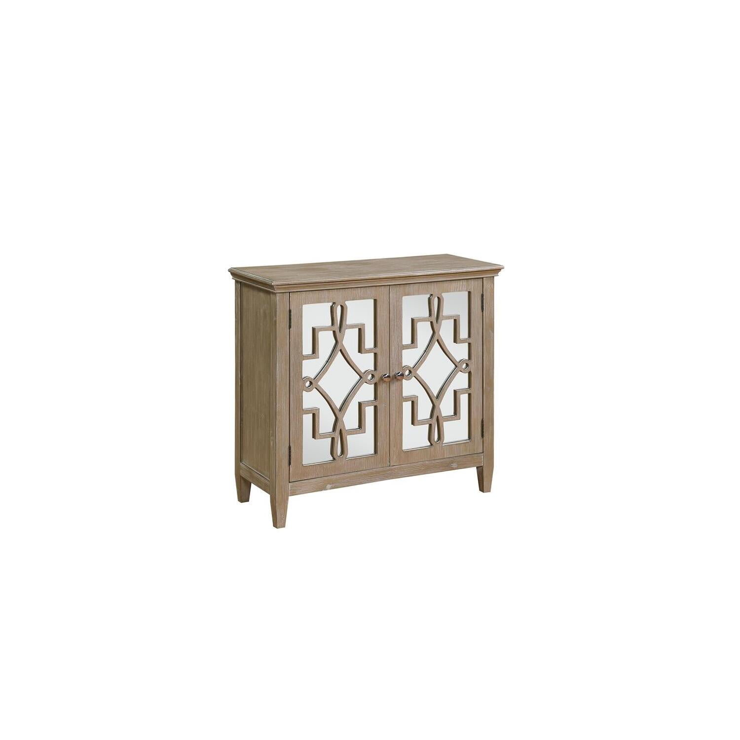 Lucy Accent Chest With Mirrored Doors