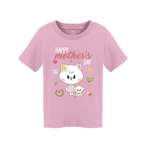 Lucy And Julie Happy Mother's Day! T-Shirt Toddler -Electural Designs, 4 Toddler