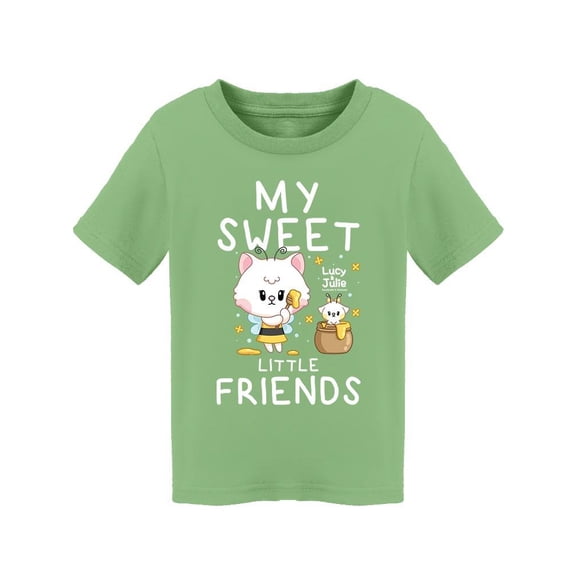Lucy And Julie My Sweet Little Friends T-Shirt Toddler -Electural Designs,  5 Toddler
