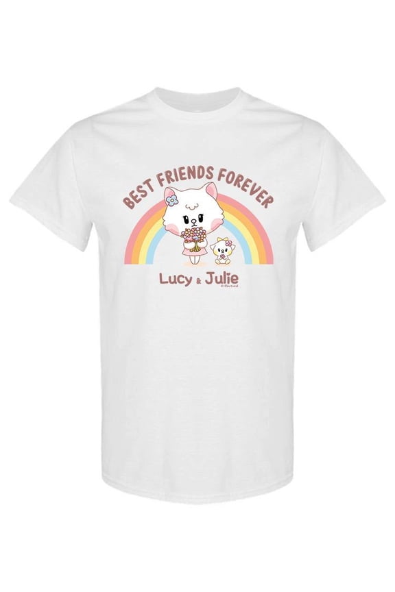 Lucy And Julie Rainbow T-Shirt Women -Electural Designs, Female Small