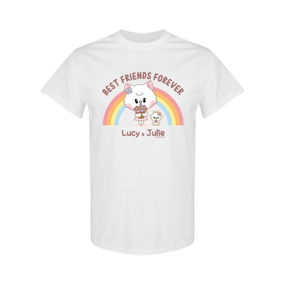 Lucy And Julie Rainbow T-Shirt Women -Electural Designs, Female Small