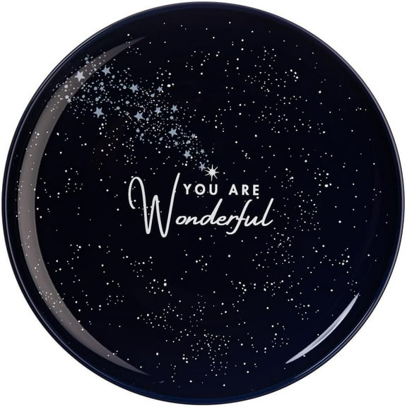Lucy Darling Celebration Keepsake 10-Inch Decorative Plate for Display You Are Wonderful  Glazed Ceramic Decoration for Kitchen, Living Room, Personalized Spaces  Handwash Only