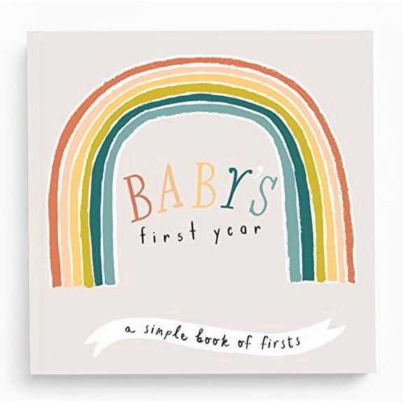 Lucy Darling Colorful Rainbow Themed Baby Keepsake Memory Book - Unisex