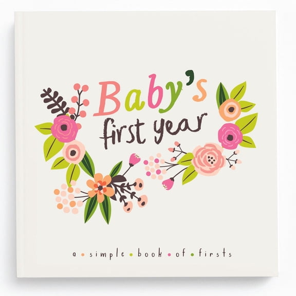 Lucy Darling Little Artist Floral Baby Keepsake Memory Book - Unisex