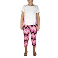 thumbnail image 1 of Lucy Diamonds Women's Plus Size Tapered Leg Pull-On Capri Pants, Pink, 1 of 3