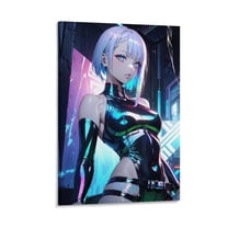 Lucy Edgerunners Anime Poster (3) Canvas Wall Art Prints Poster Gifts Photo Picture Painting Posters Room Decor Home Decorative 16x24inch(40x60cm)