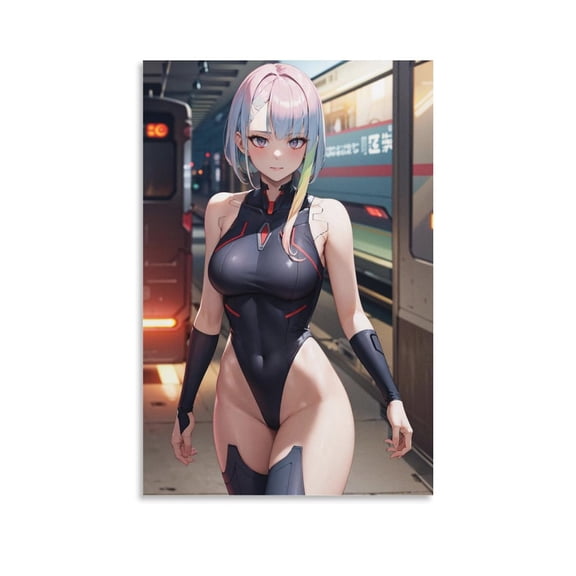 Lucy Edgerunners Anime Poster (8) Posters Wall Art Painting Canvas Gift Living Room Prints Bedroom Decor Poster Artworks 16x24inch(40x60cm)