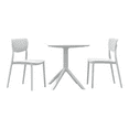 thumbnail image 1 of Lucy Outdoor Bistro Set 3 Piece with 27 inch Table Top White, 1 of 7