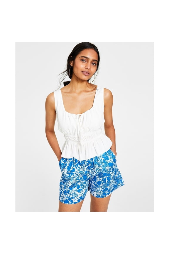 Women's Aniyah Smocked Top White S B4HP