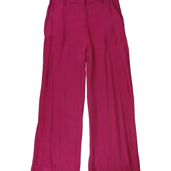 Lucy Paris Womens Grace Paperbag Casual Trouser Pants, Pink, Large