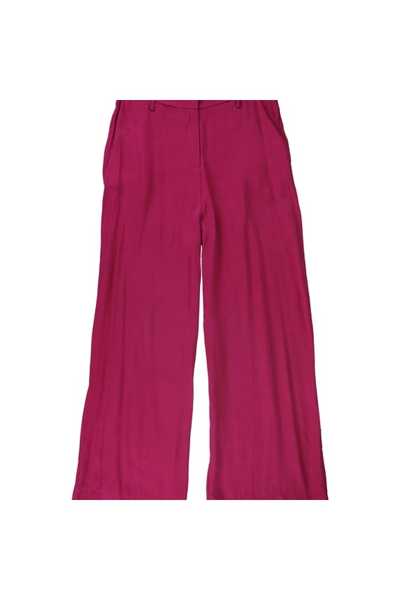 Womens Grace Paperbag Casual Trouser Pants, Pink, X-Small