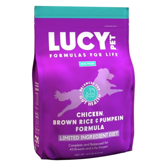 Lucy Pet Products Formula for Life L.I.D. Dry Dog Food, Chicken, Brown Rice & Pumpkin, 1 Each/4.5 lb