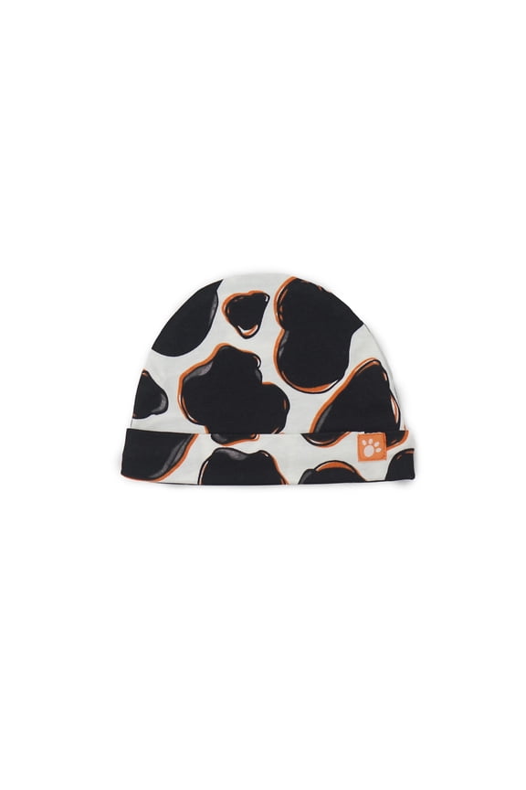 Black Cow Cosy Hat, 1 - Piece, Sizes Newborn to 6 Years