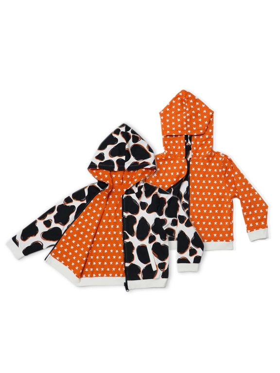 Black Cow Reversible Hooded Jacket, 1 - Piece, Sizes 9 Months to 6 Years