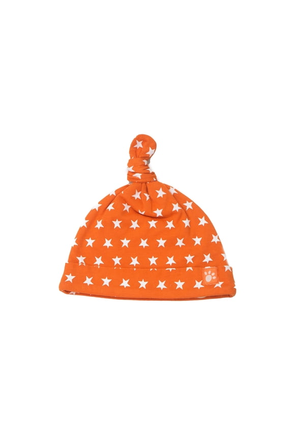 Orange Star Tie Up Hat, 1 - Piece, Sizes Newborn to 6 Years