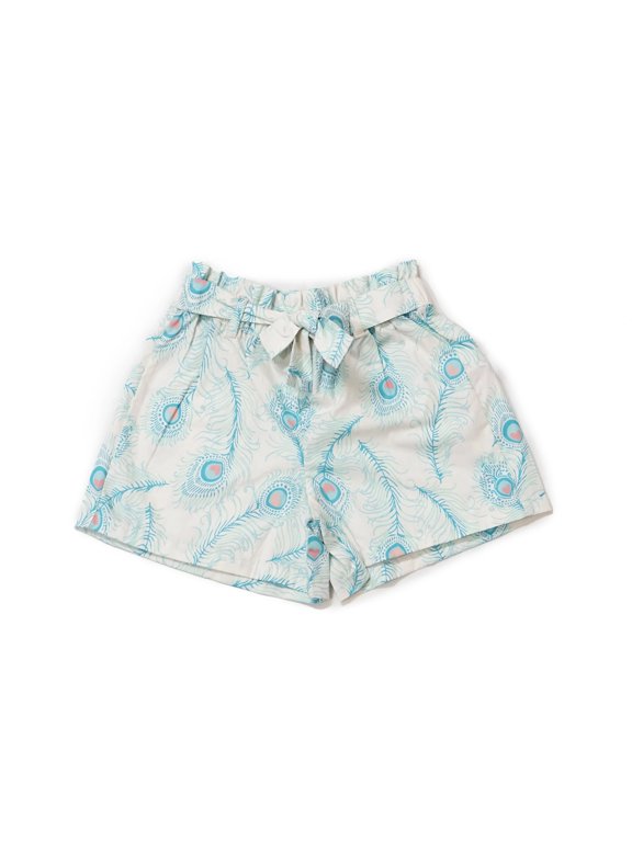 White Peacock Woven Shorts, 1 Piece, Sizes 9 Months to 6 Years