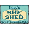 thumbnail image 1 of Lucy's SHE SHED Metal Sign Wall Decor Gift 8x12 208120039211, 1 of 1
