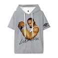 thumbnail image 1 of Ludacris Get Back Hooded Short Sleeve Jersey Casual Tshirt Hip Hop Baseball Uniform, 1 of 2