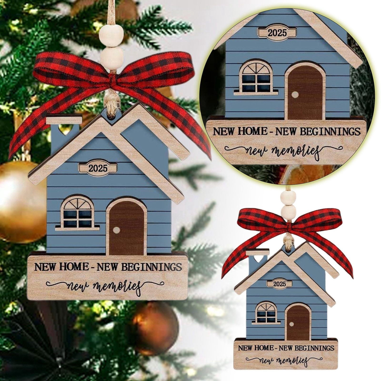 Ludearly 2025 New Home Ornament Housewarming Gifts 2025 Christmas ...
