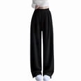 thumbnail image 1 of Ludearly Baggy Sweatpants for Girl's Oversized Wide Leg Sweatpants Drawstring Kids Baggy Straight Leg Comfy Sport Pants with Casual Plain Pockets, 1 of 5