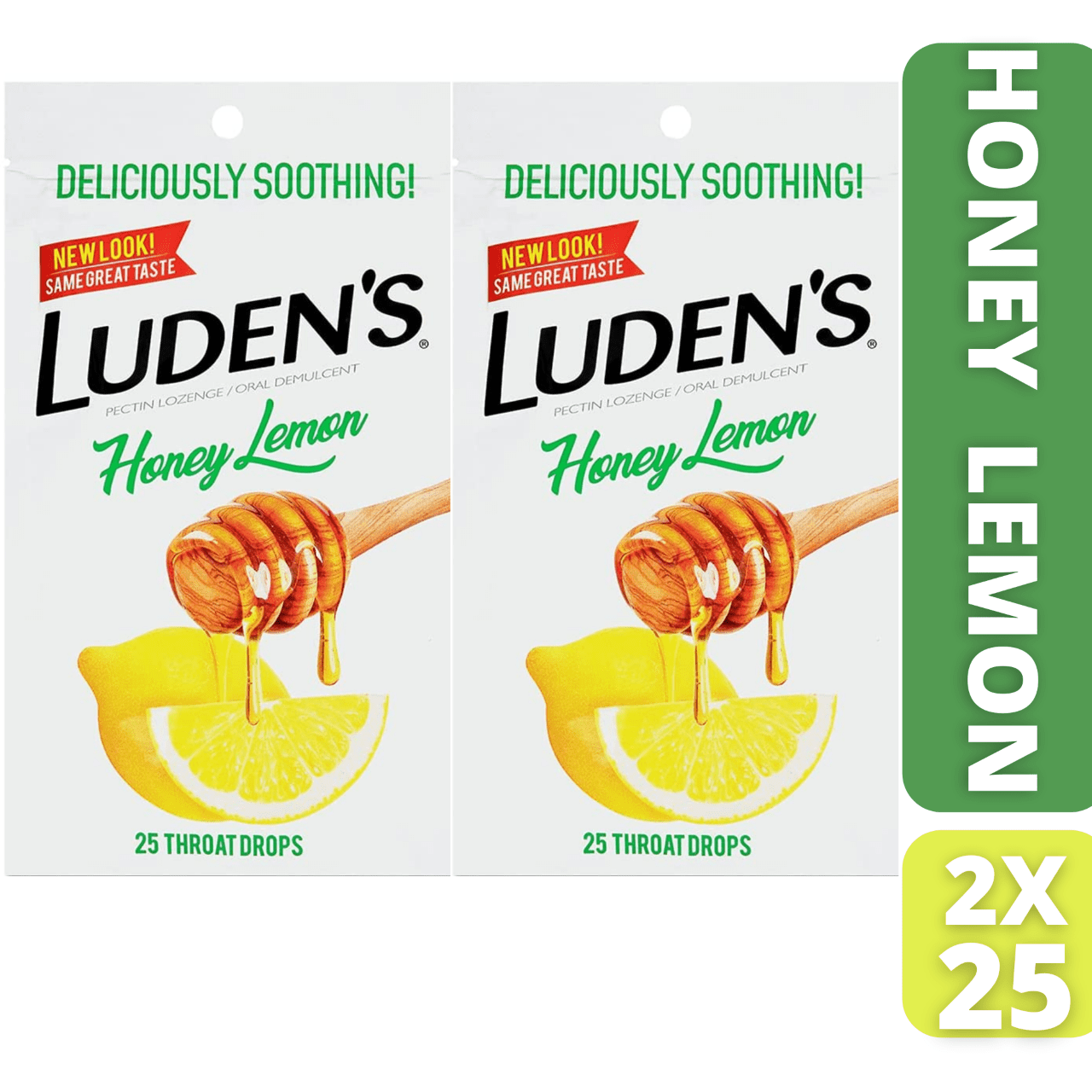 Luden's Honey Lemon Cough Throat Drops, Soothes Your Throat & Tastes