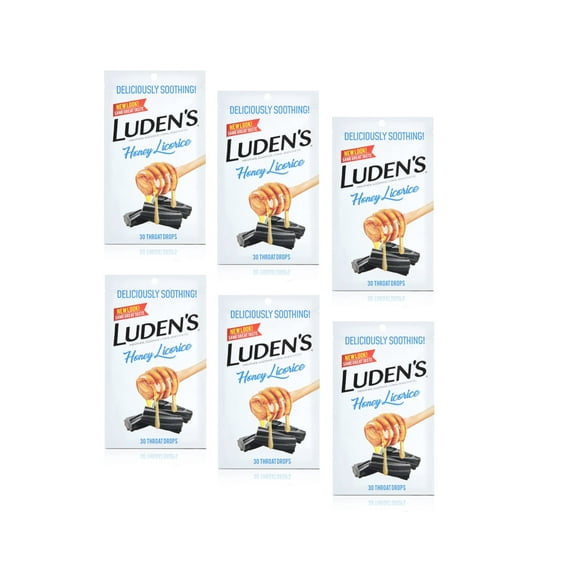 Luden's Throat Drops, Honey Licorice 30 ea (Pack of 6)
