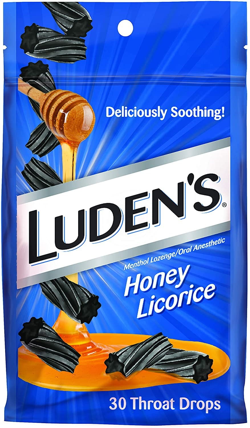 Luden's Throat Drops, Honey Licorice 30 ea