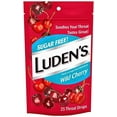 thumbnail image 1 of Ludens Oral Demulcant Great Tasting Throat Drops, Wild Cherry - 25 Drops, 2 Pack, 1 of 3