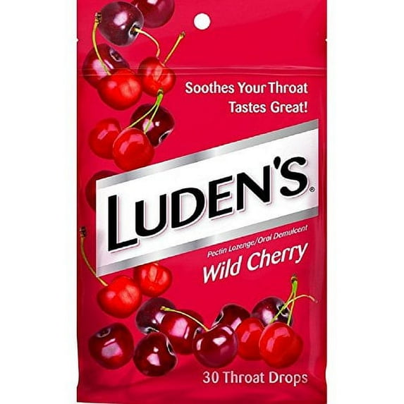 Luden's Throat Drops Wild Cherry 30 Drops