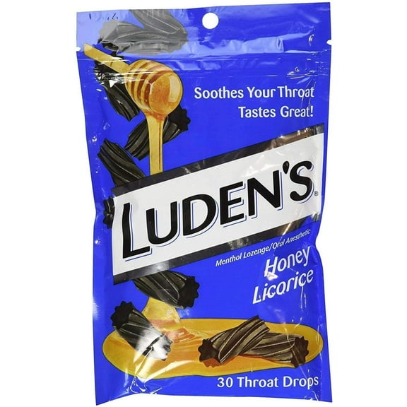 Ludens Hny Licorice Drops Size 30ct Ludens Hny Licorice Drops 30ct