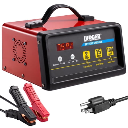 Audiopipe LBCG12100 Ludger Batery Charger - 3 Modes: 12-volt/2a 12-volt/15a And 12-volt/100a Engine