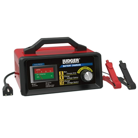 Heavy Duty 12 Volt 2 Amp / 6 Amp Regular and AGM Battery Charger