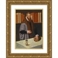 thumbnail image 1 of Ludger Tom Ring the Younger 18x24 Gold Ornate Framed and Double Matted Museum Art Print Titled - Portrait of a Doctor (1572), 1 of 4