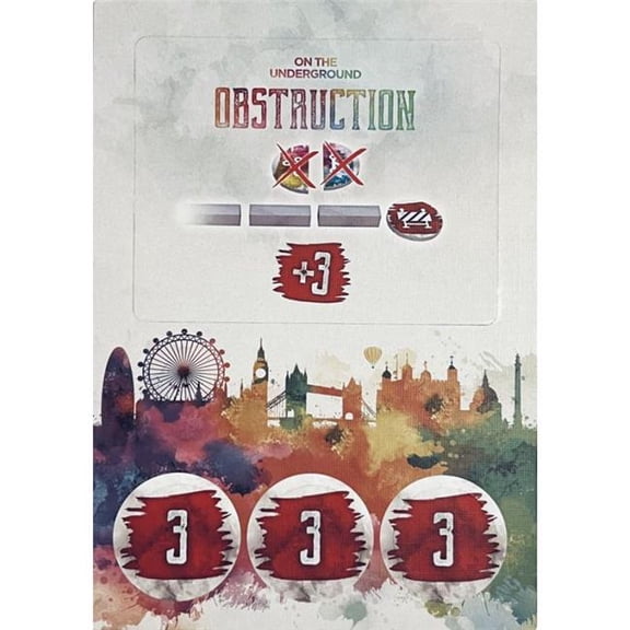 LudiCreations LDR2222040 On the Underground Obstruction Mini Expansion Board Game
