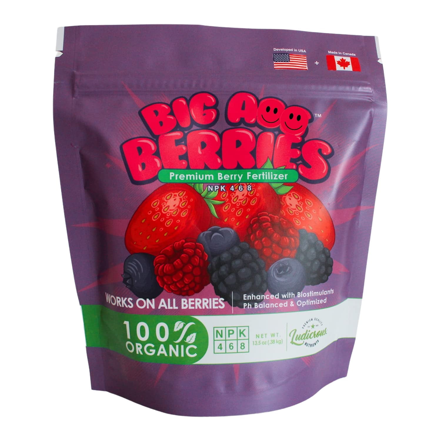 Ludicrous Nutrients Organic Fertilizer for Strawberry/Blueberry, 13.5 oz