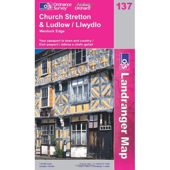 Pre-Owned Ludlow, Church Stretton and Wenlock Edge (Landranger Maps): Sheet 137 (OS Landranger Map) Paperback