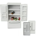 thumbnail image 1 of Ludlz 1/12 Miniature Dollhouse Wooden Refrigerator Model Kitchen Furniture Decoration, 1 of 2