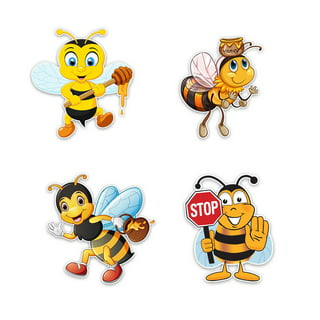 150 Pieces Summer Honey Bee Stickers Cute Cartoon Bee Decals PVC Waterproof  Stickers for Teens Boys and Girls, Bee Themed PVC Stickers for Luggage