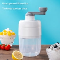 Ludlz 1 Set Manual Shaving Machine with Mold Sharp Blade Effortlessly Crush Ice Rotary Grinding Ice Crusher for Kitchen