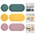 thumbnail image 1 of Ludlz 1 Set Multipurpose Silicone Trays Set Easy to Clean Non-slip Microwave-safe Heat-resistant Tray Set, 1 of 8