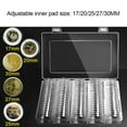 thumbnail image 1 of Ludlz 100Pcs 17/20/25/27/30mm Coin Capsules, Inner Pads Coin Clear Protector Case Collect Storage Box for Coin Collection, 1 of 2