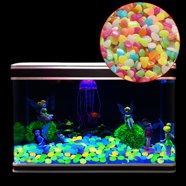 Cheers.US 50Pcs Colorful Glow in The Dark Pebbles Stones Rocks for Fish ...