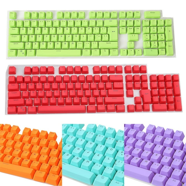 Ludlz 106Keys PBT Solid Color Backlight Keycaps Replacement for for Cherry/Kailh/Gateron/Outemu Switch Mechanical Keyboards