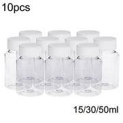 Ludlz 10PCS 15/30/50ml Empty Plastic Medicine Pill Bottle Container Solid  Powder Medicine Chemical Bottles Chemical Bottle Clear Waterproof Plastic  Pill Bottles Cap for Chemical Liquid Cream Pill 