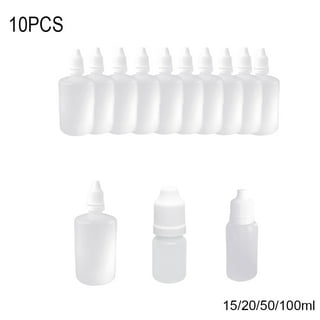 15ml Small strong empty clear plastic sample bottle/vial/tube/pot  10,20,40,50 UK