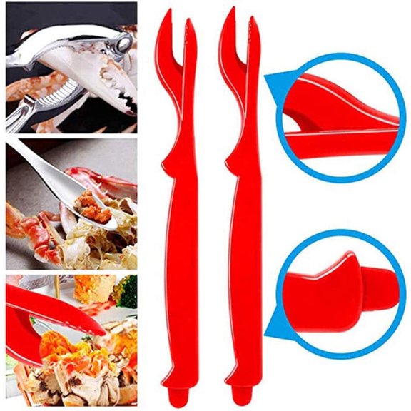 Ludlz 10Pcs Crab Legs Cracker Efficient Seafood Preparation Compact Lobster Crawfish Prawns Shrimp Cracker Easy Opener Shellfish Pick Seafood Tool